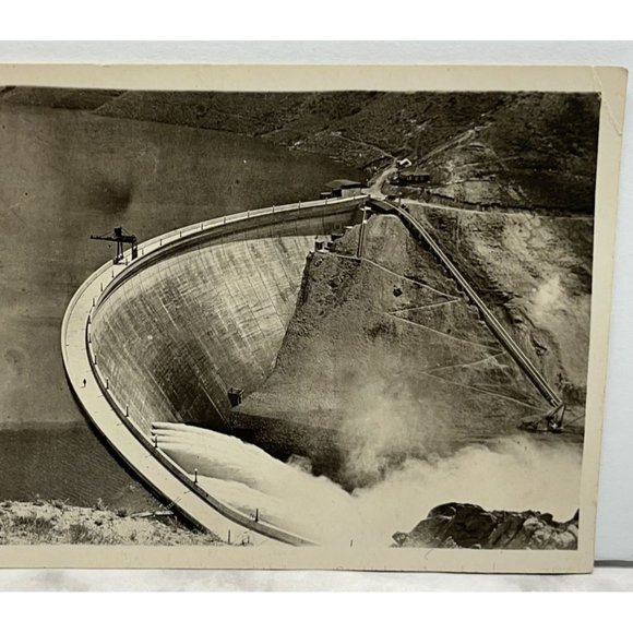 Postcard RPPC Arrowrock Dam Boise ID Idaho c1915 Reservoir Irrigation - Picture 4 of 6